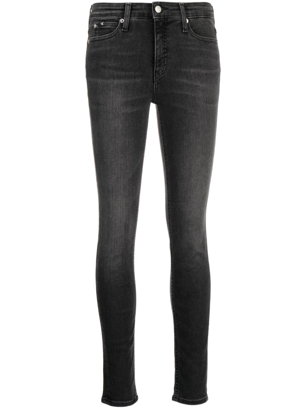 Calvin Klein Jeans mid-rise skinny jeans - Black von Calvin Klein Jeans