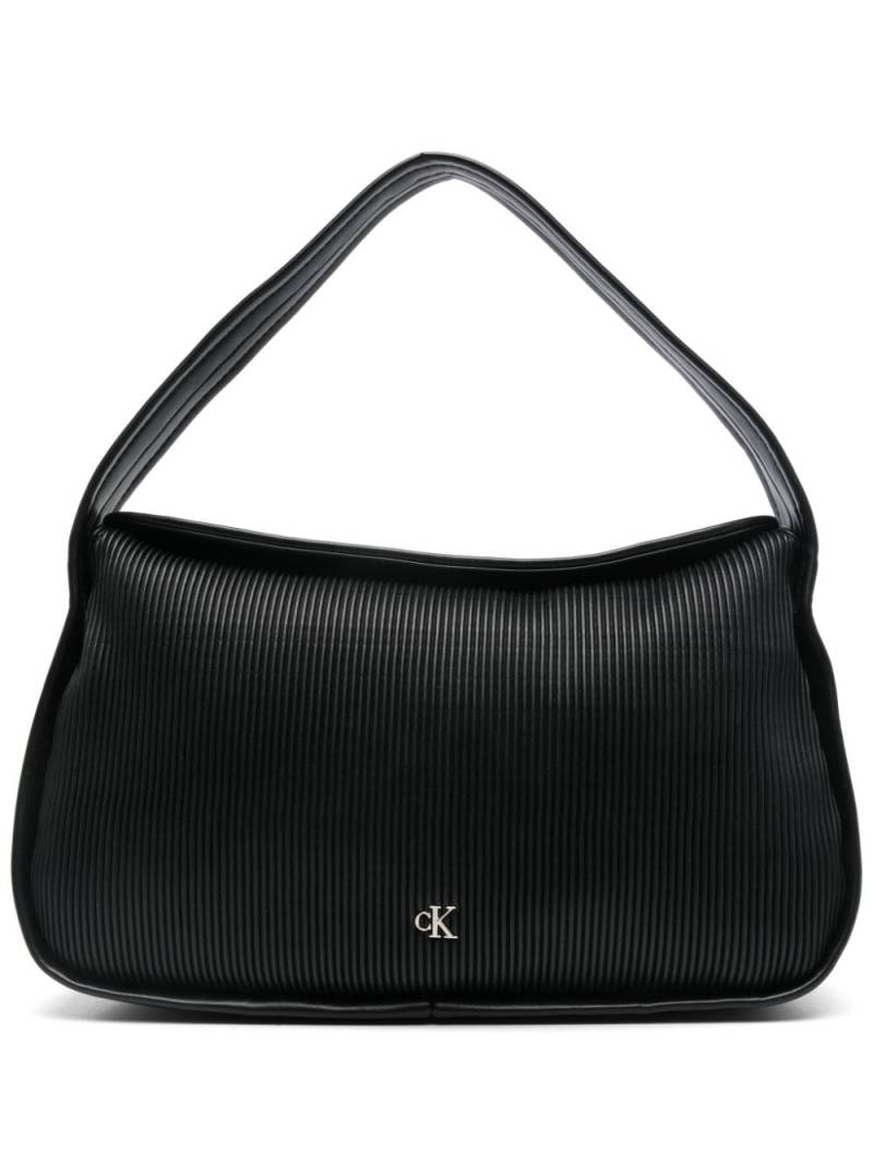 Calvin Klein Jeans ribbed shoulder bag - Black von Calvin Klein Jeans