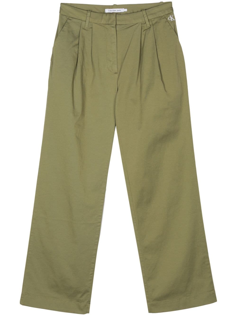 Calvin Klein Jeans straight-leg trousers - Green von Calvin Klein Jeans