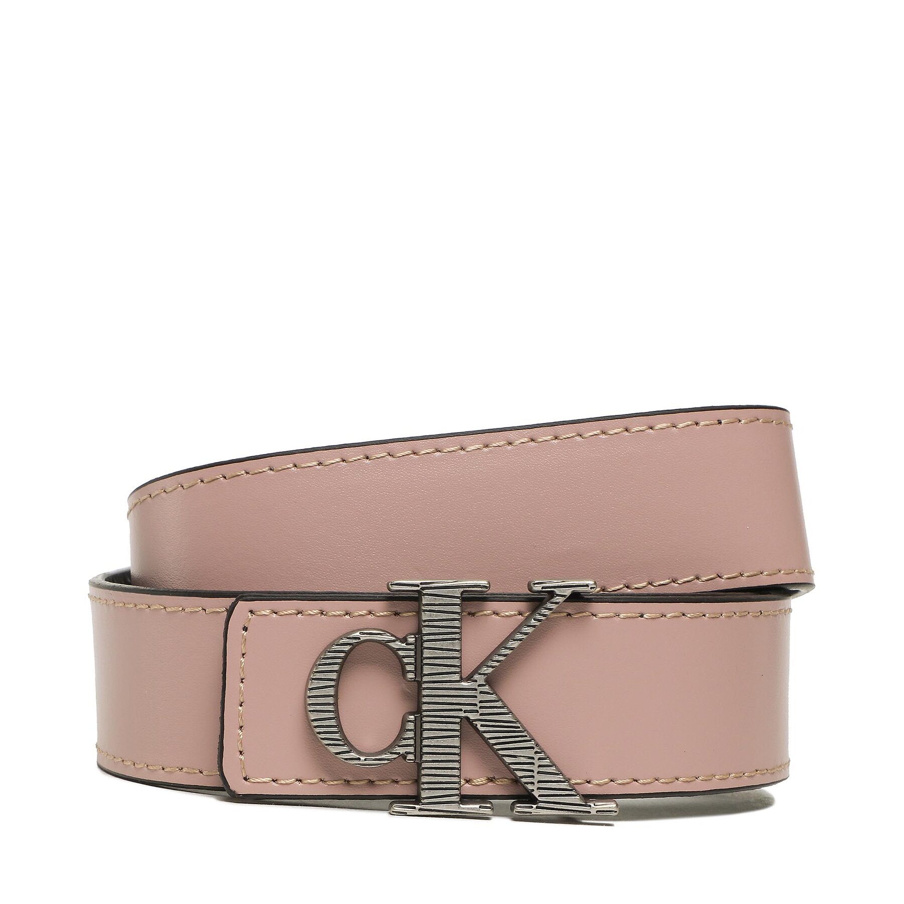 Damengürtel Calvin Klein Jeans Mono Hardware Leather Belt 30mm K60K610364 Rosa von Calvin Klein Jeans