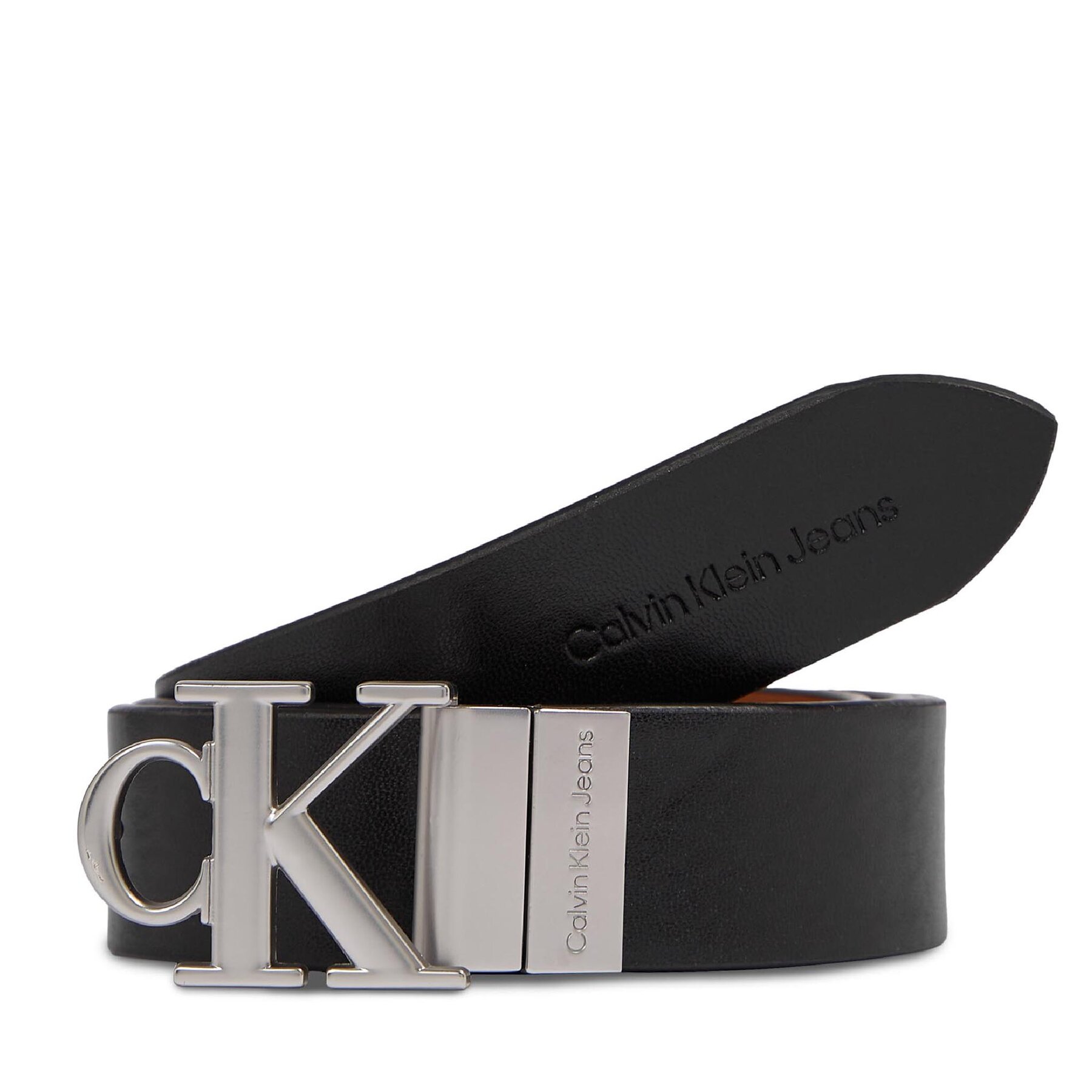 Damengürtel Calvin Klein Jeans Round Mono Pl Rev Lthr Belt 30Mm K60K611489 Schwarz von Calvin Klein Jeans