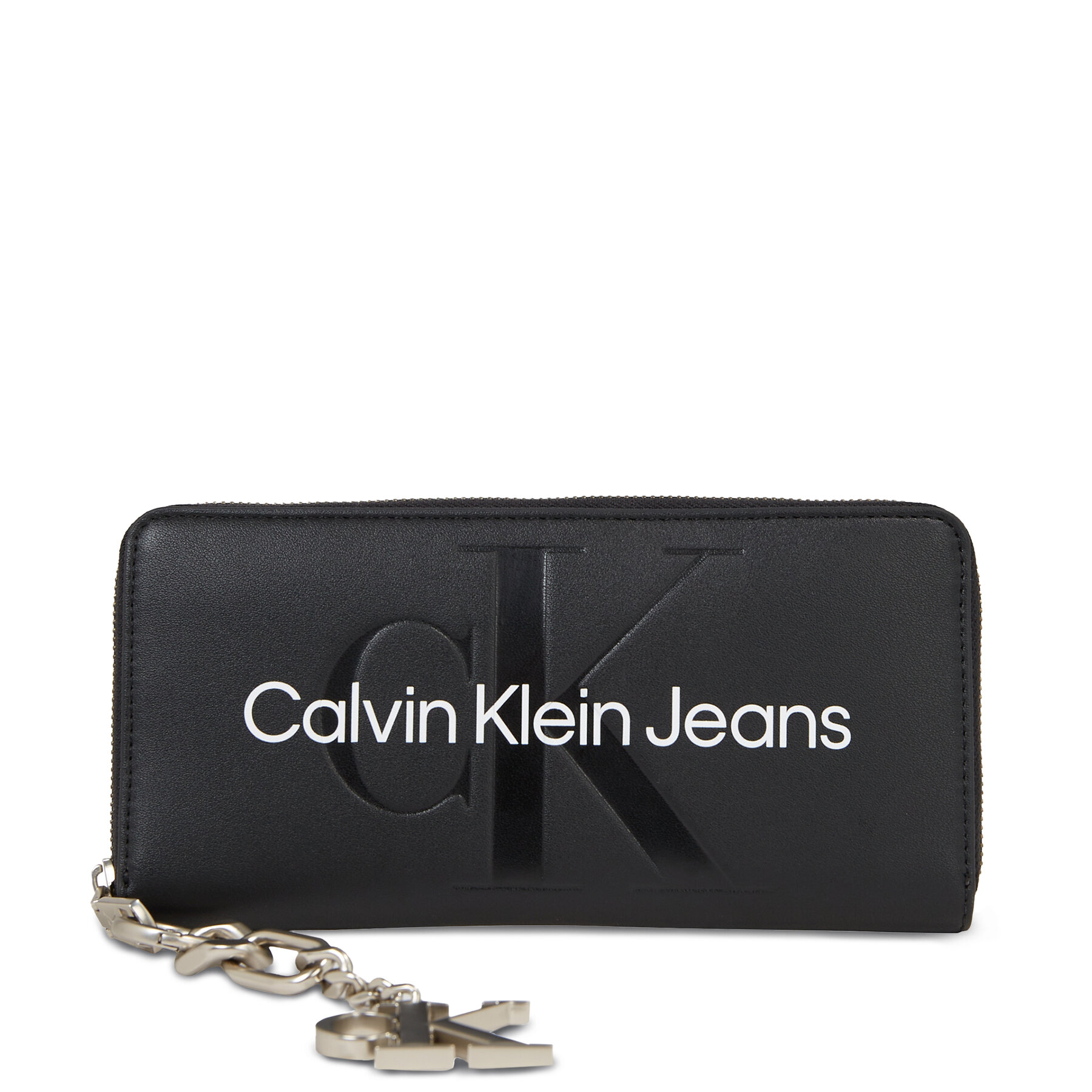 Große Damen Geldbörse Calvin Klein Jeans Gifting Zip Around/Keyfob K60K611419 Schwarz von Calvin Klein Jeans