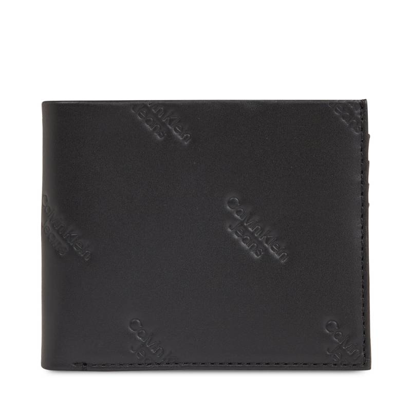 Große Herren Geldbörse Calvin Klein Jeans Logo Print Bifold Id K50K511814 Schwarz von Calvin Klein Jeans