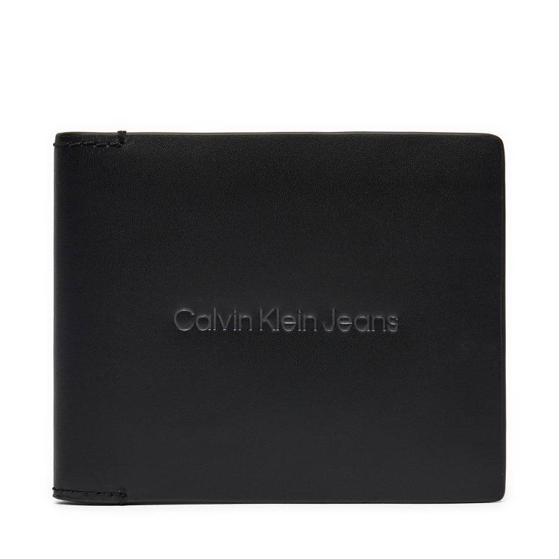 Große Herren Geldbörse Calvin Klein Jeans Logo Print Bifold Id K50K512063 Schwarz von Calvin Klein Jeans