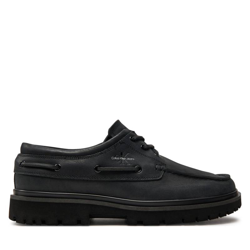 Halbschuhe Calvin Klein Jeans Hybrid Boat Shoe Slipon Lh Btw YM0YM00937 Schwarz von Calvin Klein Jeans