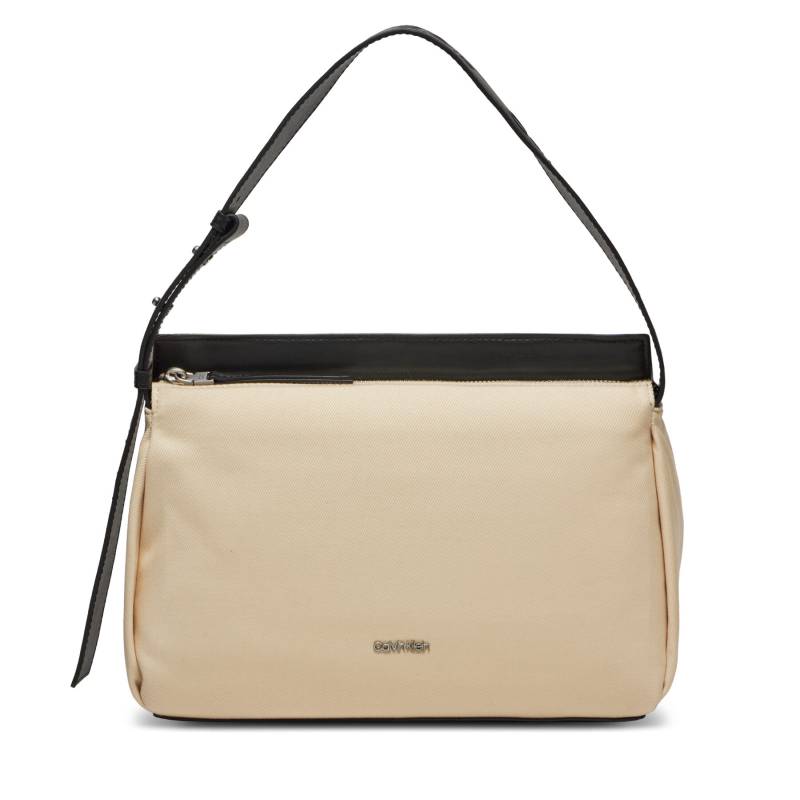 Handtasche Calvin Klein Jeans Gracie Shoulder Bag_Canvas K60K611455 Beige von Calvin Klein Jeans