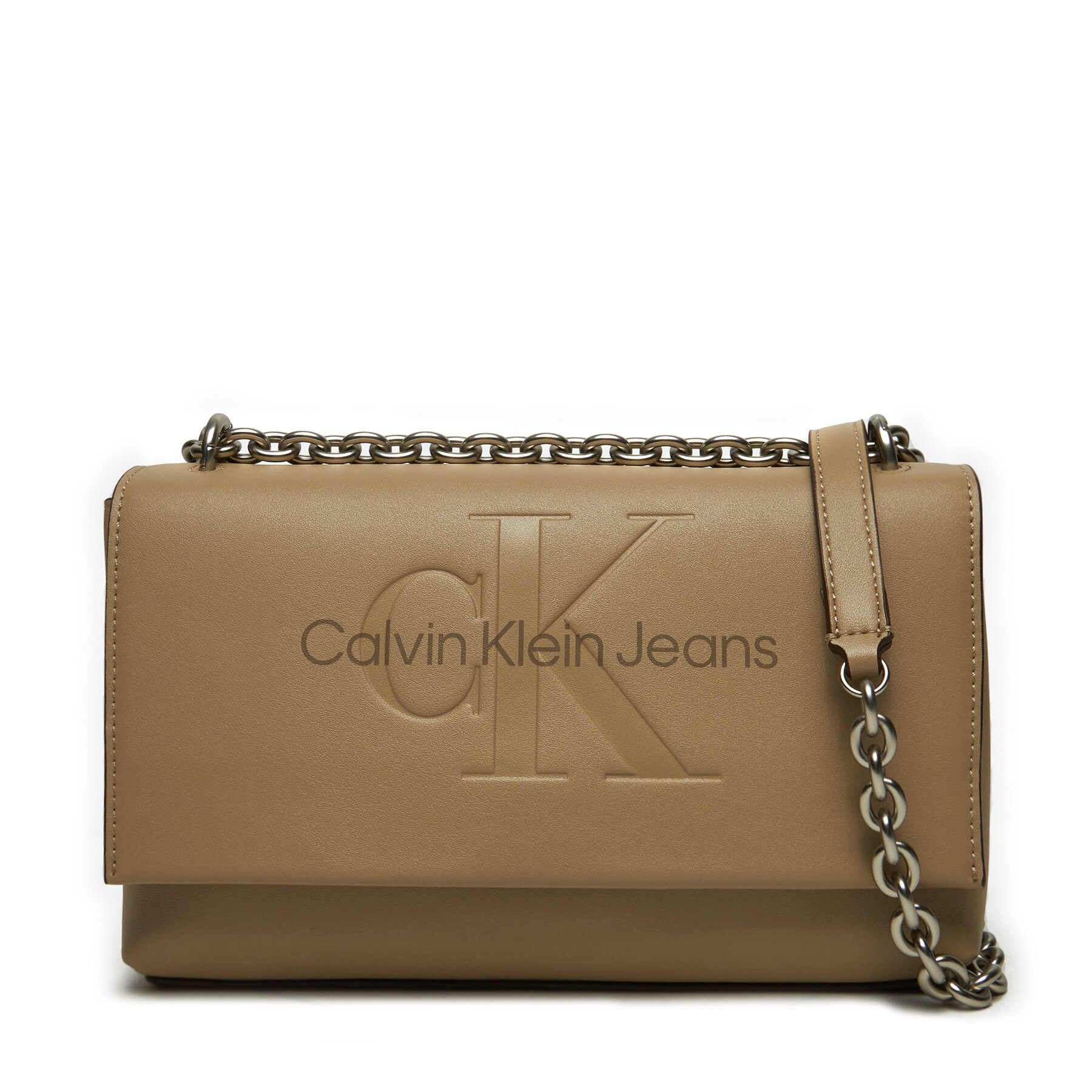 Handtasche Calvin Klein Jeans K60K612221 Beige von Calvin Klein Jeans