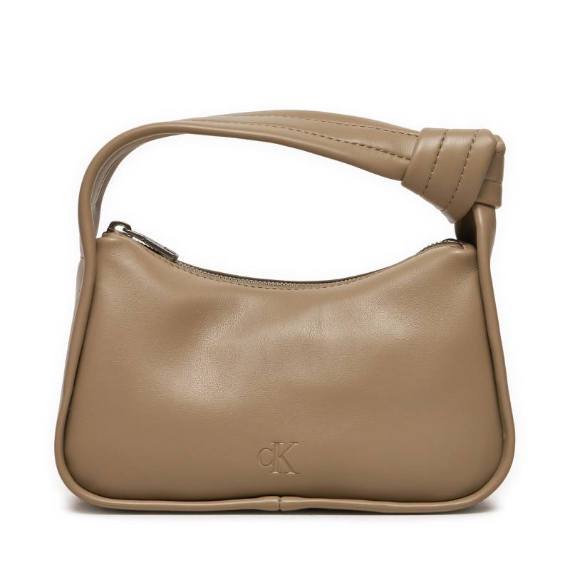 Handtasche Calvin Klein Jeans Knotted Mini Block20 K60K612372 Beige von Calvin Klein Jeans