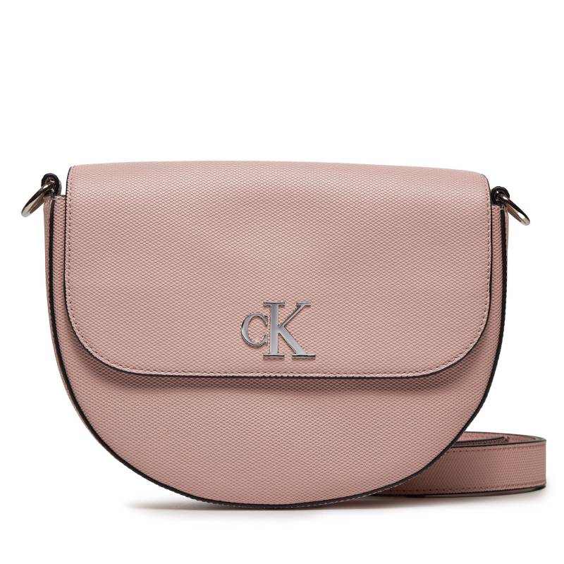 Handtasche Calvin Klein Jeans Minimal Monogram Saddle Bag22 T K60K611961 Rosa von Calvin Klein Jeans