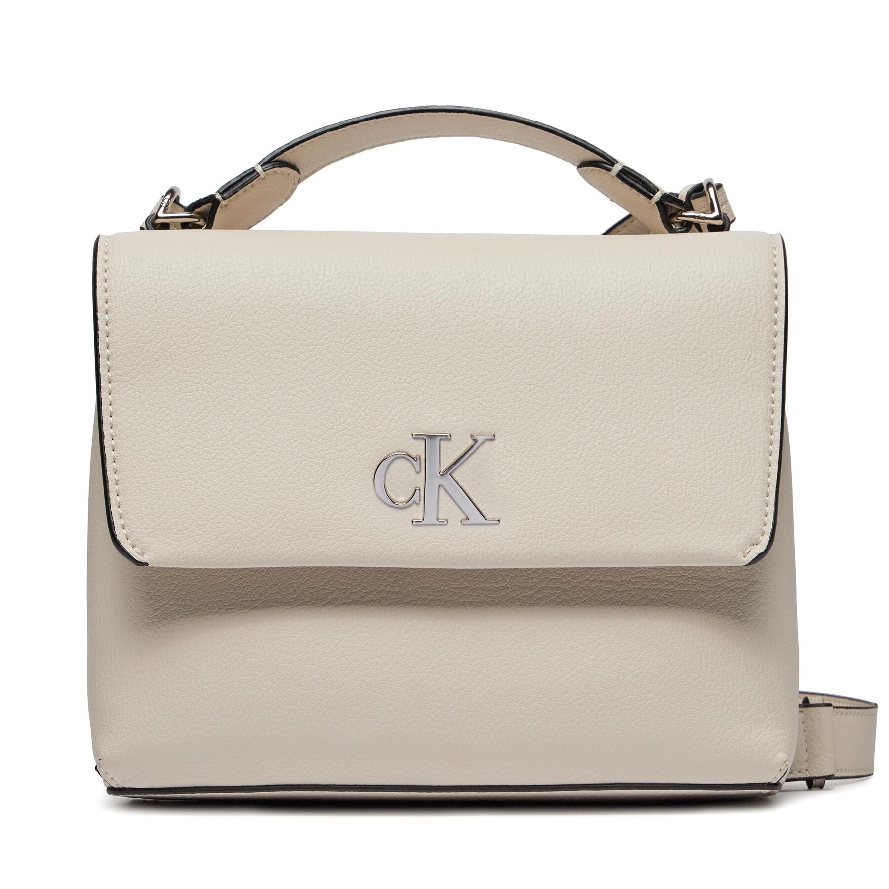 Handtasche Calvin Klein Jeans Minimal Monogram Top Handle22 K60K611868 Écru von Calvin Klein Jeans