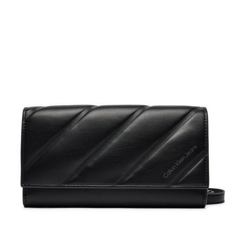 Handtasche Calvin Klein Jeans Quil Ted Longfold K60K612257 Schwarz von Calvin Klein Jeans