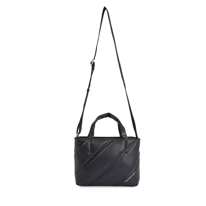 Handtasche Calvin Klein Jeans Quilted Micro Ew Tote22 K60K611957 Schwarz von Calvin Klein Jeans