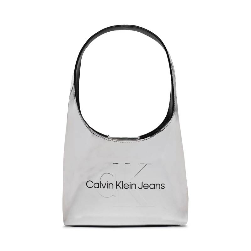 Handtasche Calvin Klein Jeans Sculpted Arc Shoulderbag22 K60K611860 Silberfarben von Calvin Klein Jeans