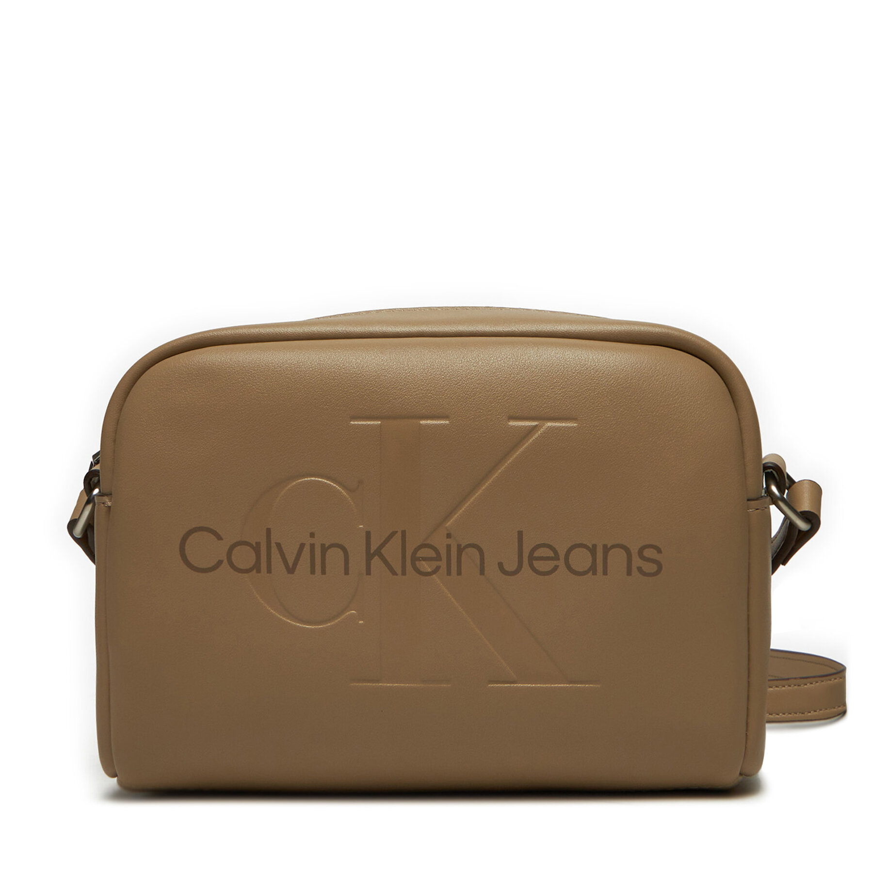 Handtasche Calvin Klein Jeans Sculpted Camera Bag18 Mono K60K612220 Beige von Calvin Klein Jeans