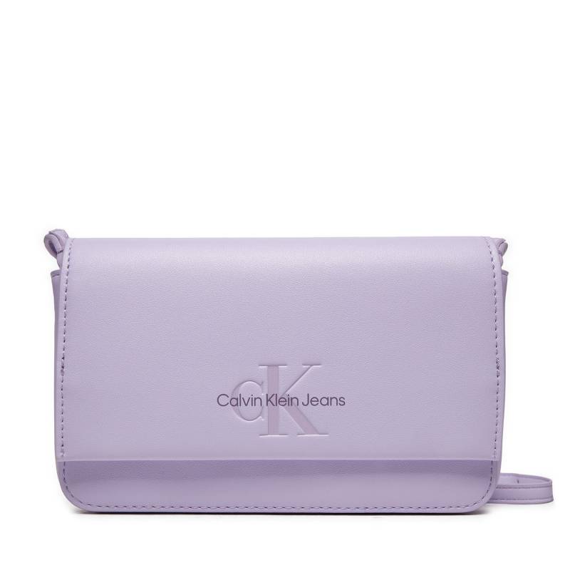 Handtasche Calvin Klein Jeans Sculpted Ew Flap K60K612375 Violett von Calvin Klein Jeans