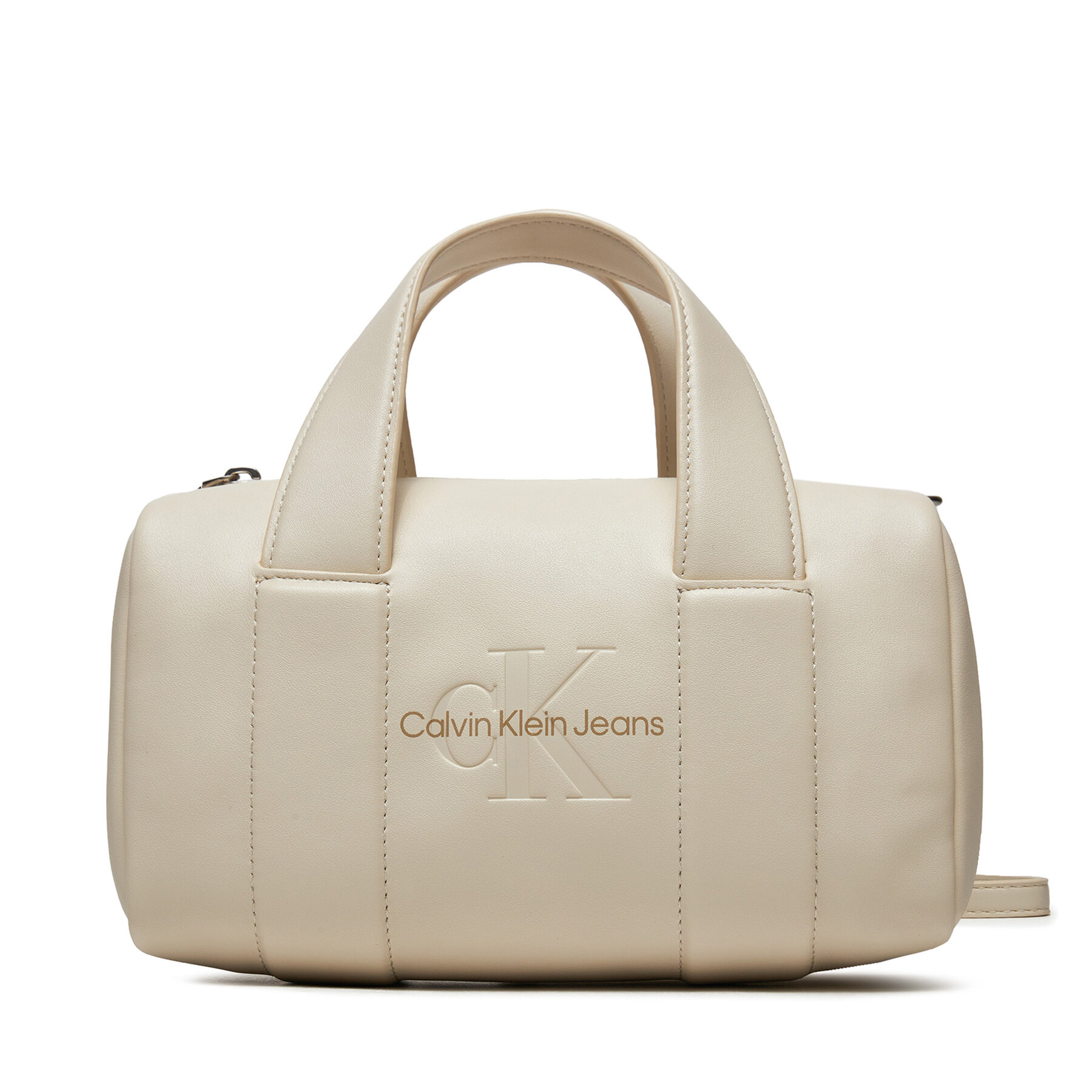 Handtasche Calvin Klein Jeans Sculpted Square Barrel Bag Mono K60K612378 Écru von Calvin Klein Jeans