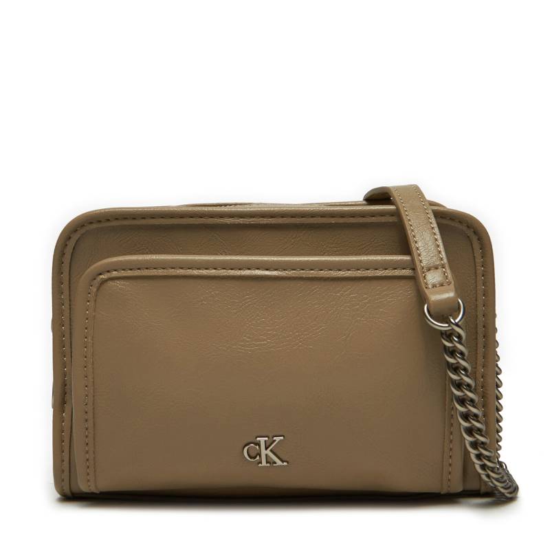 Handtasche Calvin Klein Jeans Utility Camera Bag16 K60K613047 Beige von Calvin Klein Jeans