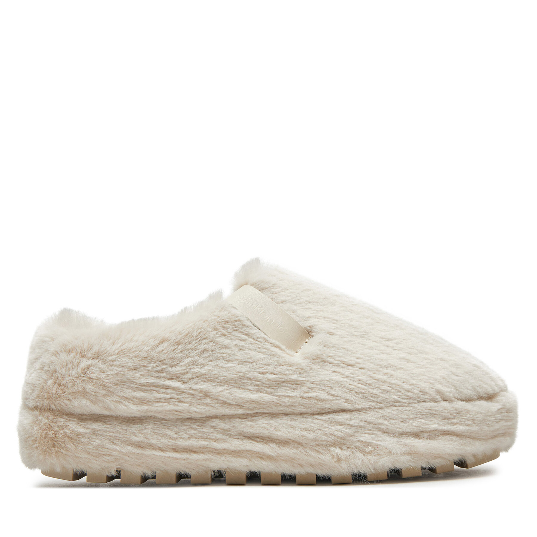 Hausschuhe Calvin Klein Jeans Home Anke Slipper Wn Fur YW0YW01596 Écru von Calvin Klein Jeans