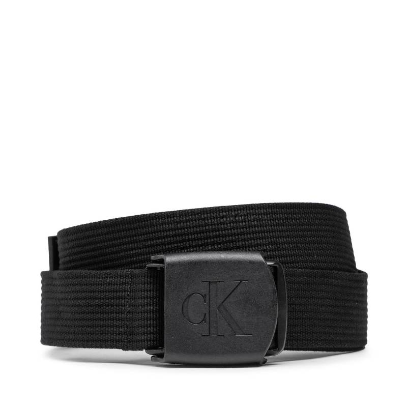 Herrengürtel Calvin Klein Jeans Logo Plaque Webbing Belt K50K510160 Schwarz von Calvin Klein Jeans