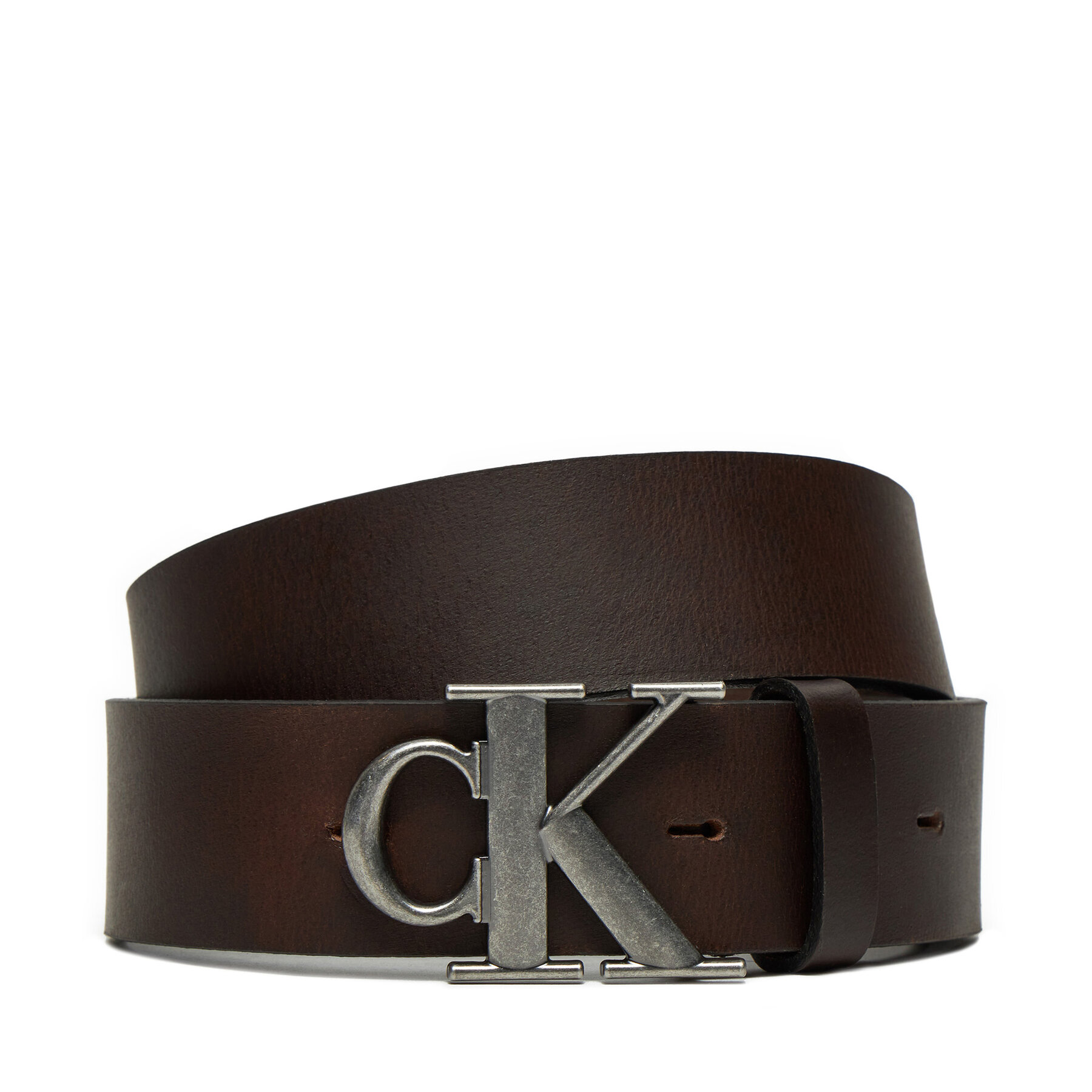 Herrengürtel Calvin Klein Jeans Round Mono Plaque Lthr Belt 40Mm K50K512067 Braun von Calvin Klein Jeans