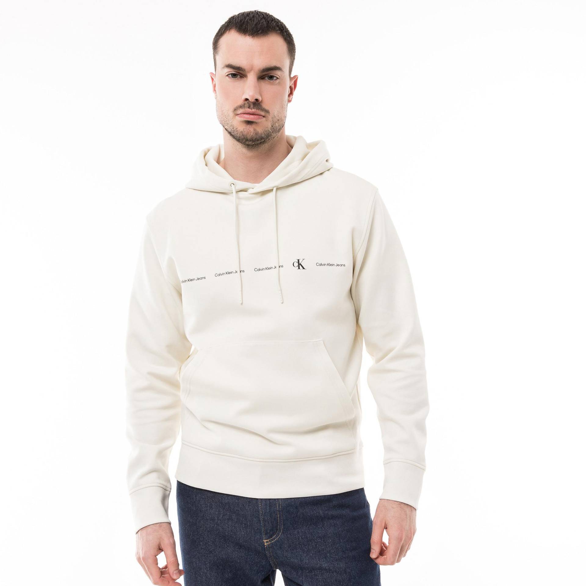 Hoodie Herren Beige S von Calvin Klein Jeans