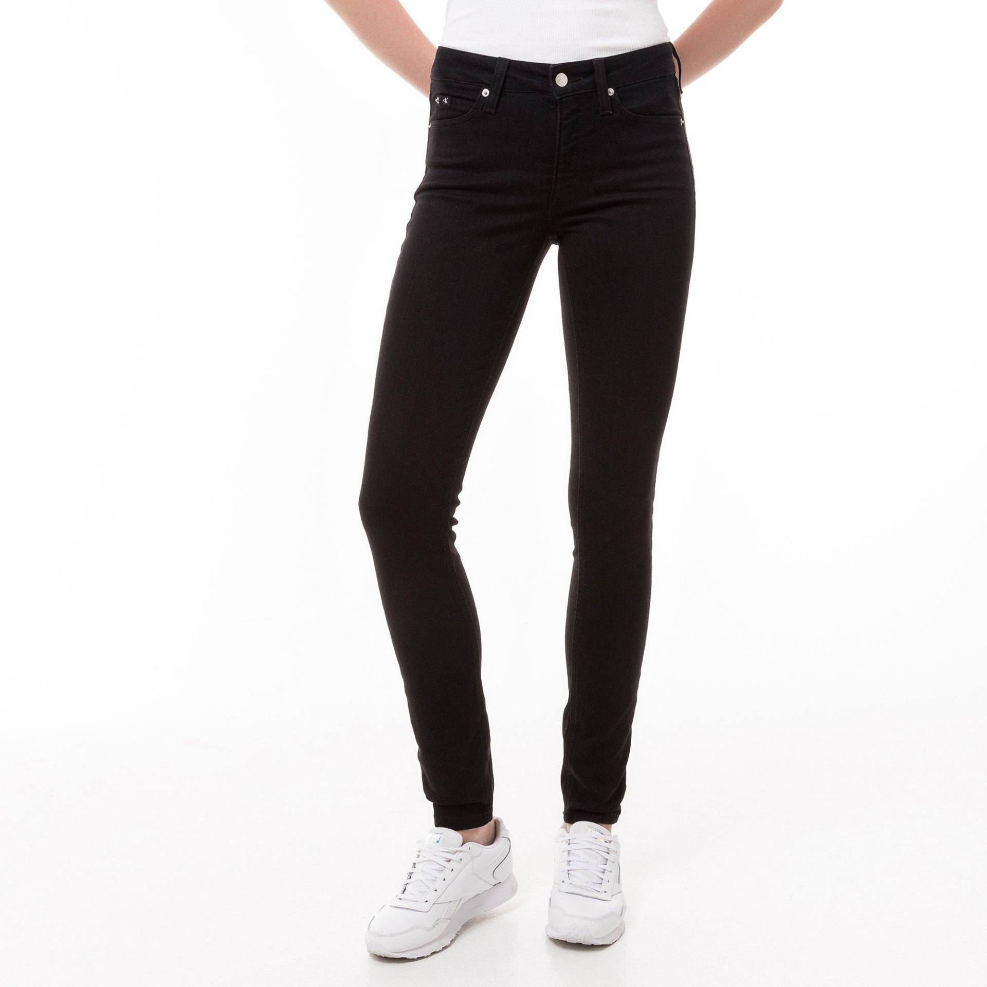 Jeans, Skinny Fit Damen Black W25 von Calvin Klein Jeans