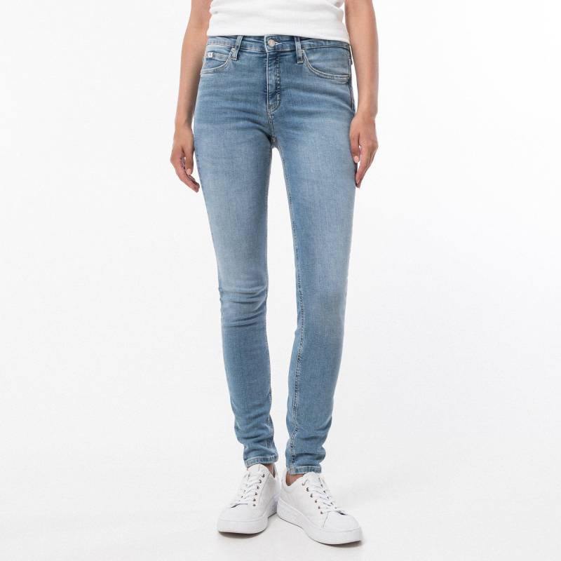 Jeans, Skinny Fit Damen Blau Denim W28 von Calvin Klein Jeans