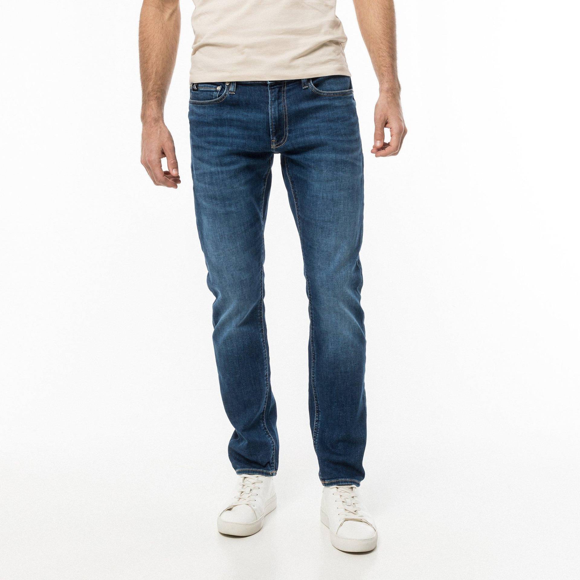 Jeans, Slim Fit Herren Dunkelblau L32/W30 von Calvin Klein Jeans