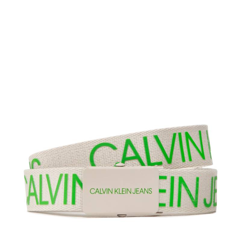 Kindergürtel Calvin Klein Jeans Canvas Logo Belt IU0IU00125 Beige von Calvin Klein Jeans