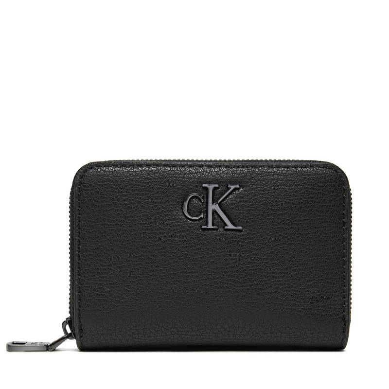 Kleine Damen Geldbörse Calvin Klein Jeans Minimal Monogram Med K60K612262 Schwarz von Calvin Klein Jeans