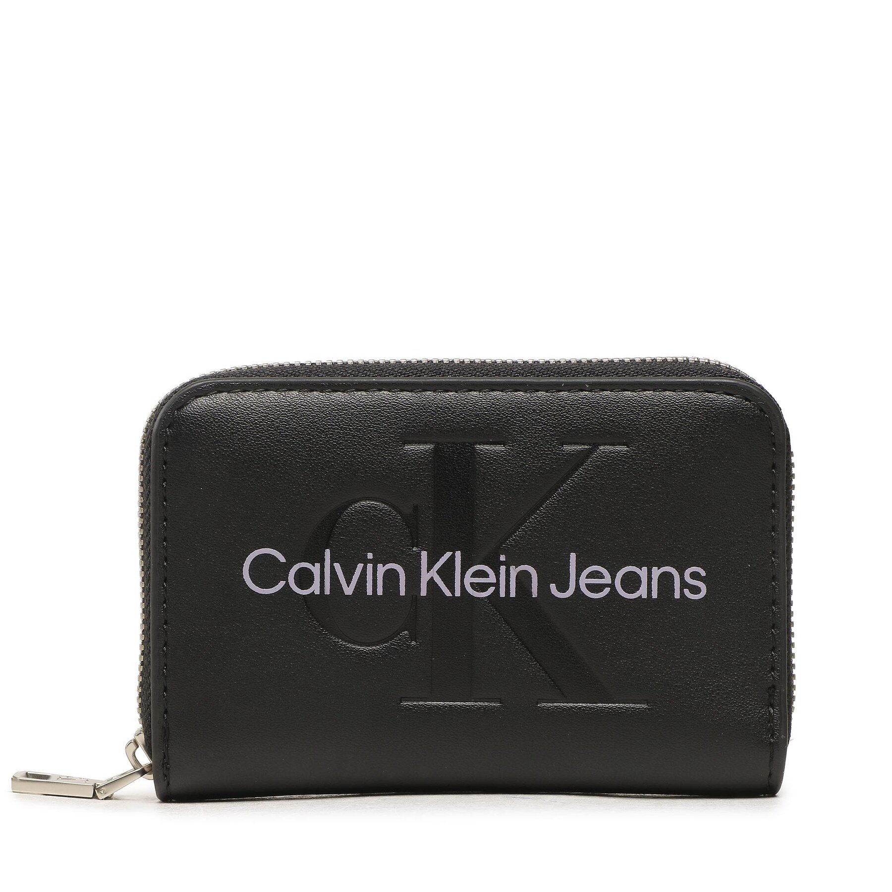 Kleine Damen Geldbörse Calvin Klein Jeans Sculpted Med Zip Around Mono K60K607229 Schwarz von Calvin Klein Jeans