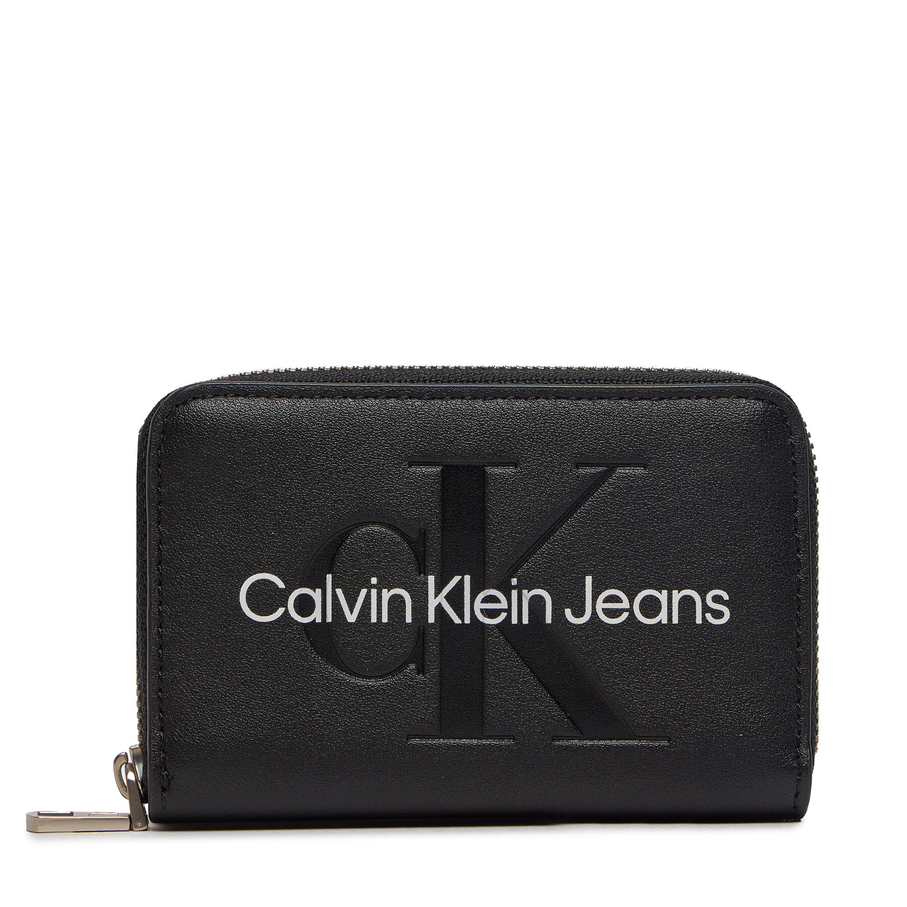 Kleine Damen Geldbörse Calvin Klein Jeans Zip Around Mono K60K612255 Schwarz von Calvin Klein Jeans