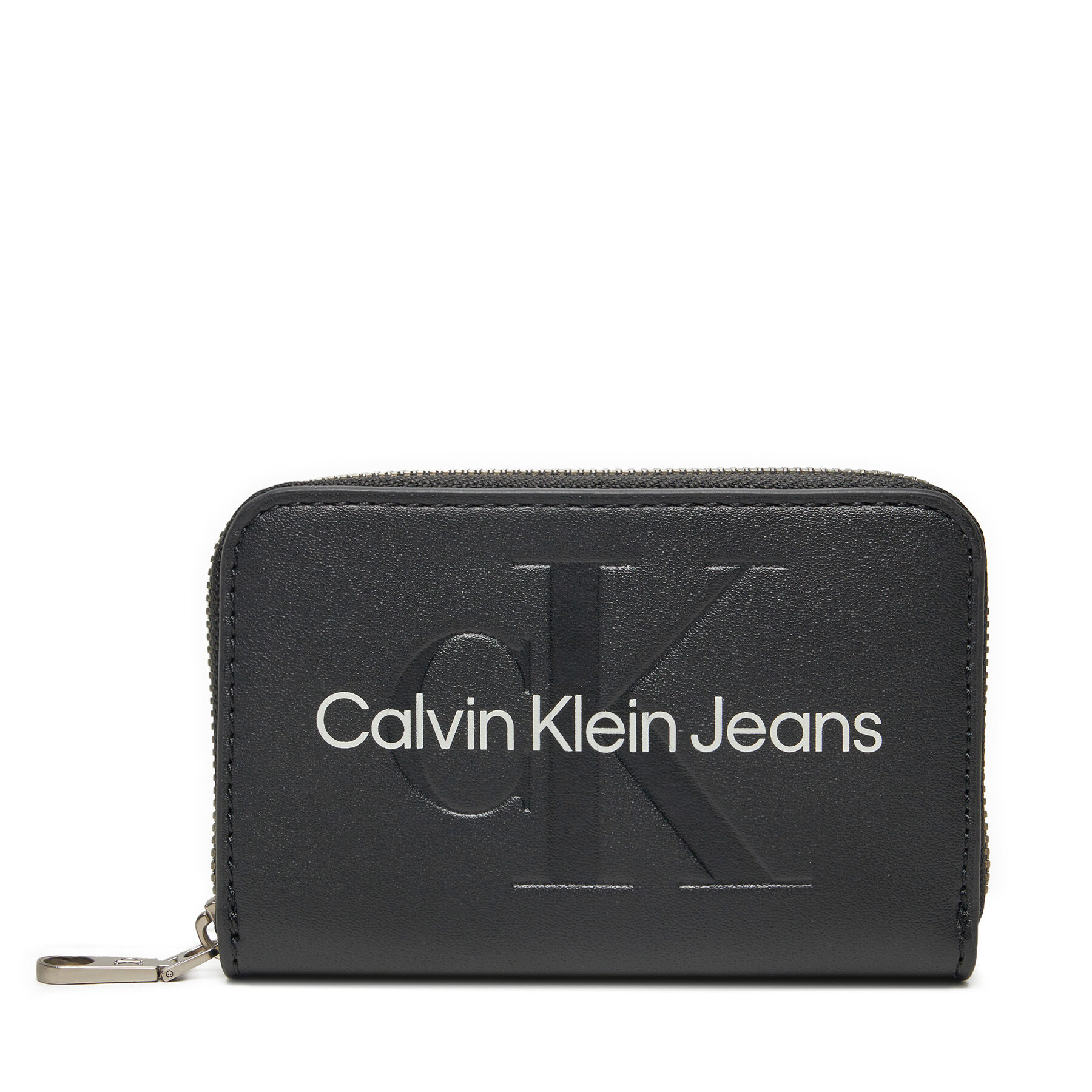 Kleine Damen Geldbörse Calvin Klein Jeans Zip Around Mono K60K612255 Schwarz von Calvin Klein Jeans