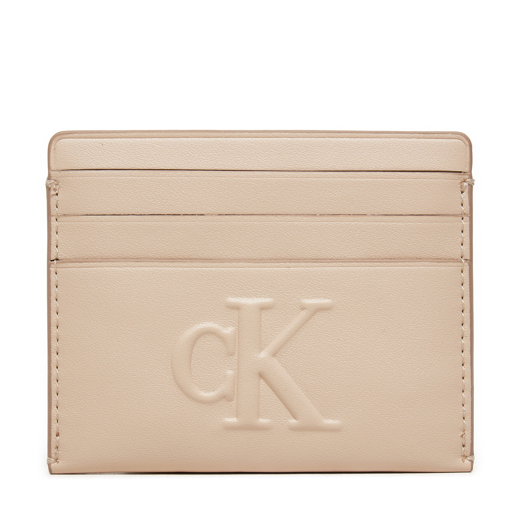 Kreditkartenetui Calvin Klein Jeans Sculpted Cardcase K60K612747 Beige von Calvin Klein Jeans