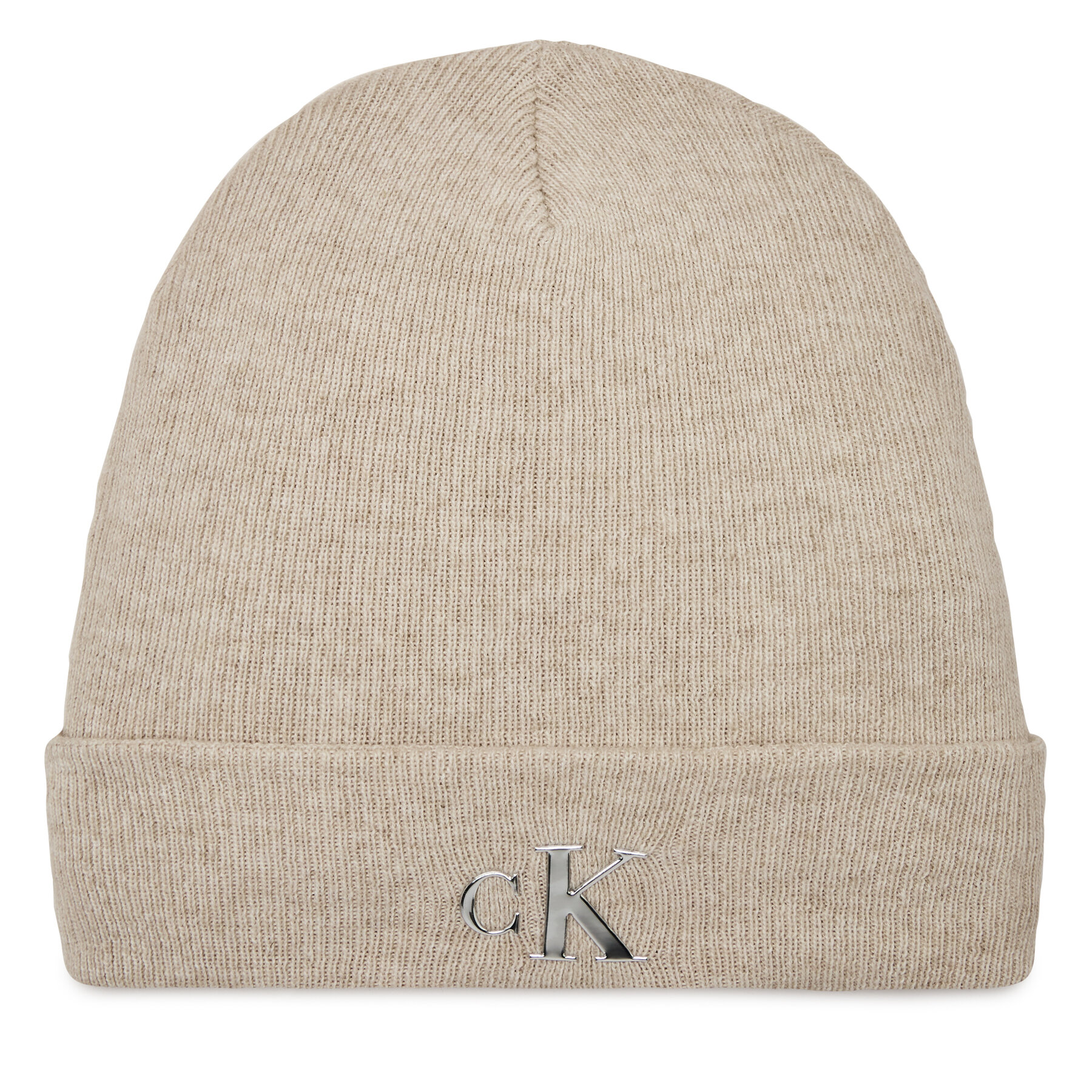 Mütze Calvin Klein Jeans Minimal Monogram Beanie K60K611542 Grau von Calvin Klein Jeans