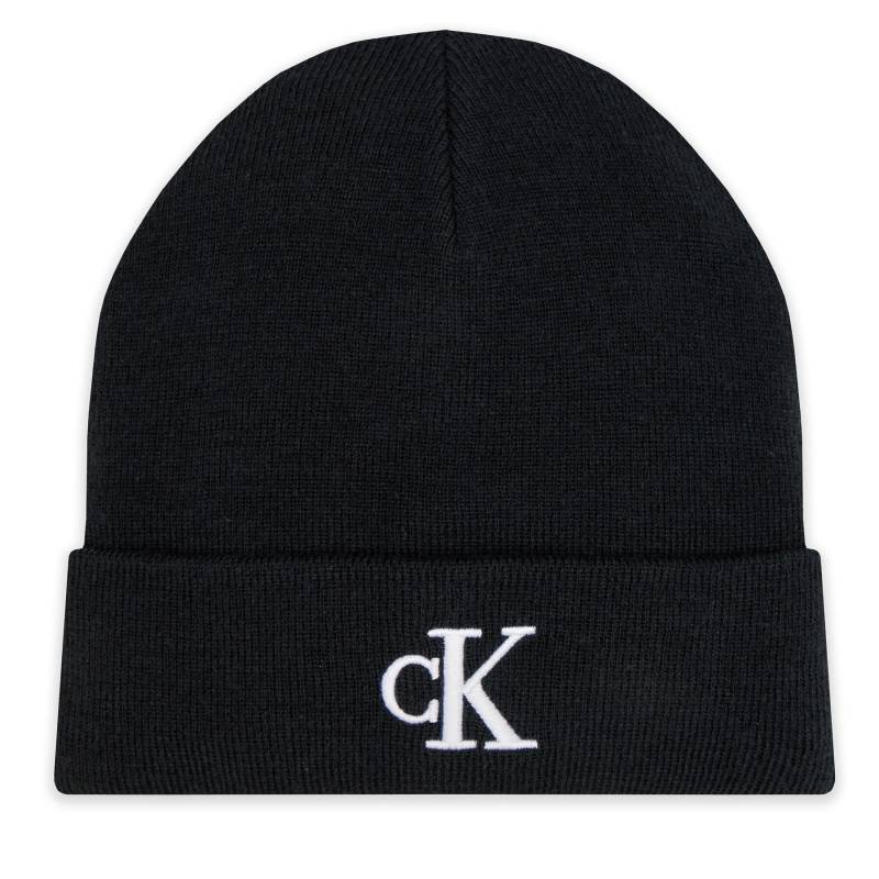 Mütze Calvin Klein Jeans Monogram Embro Beanie K50K512145 Schwarz von Calvin Klein Jeans