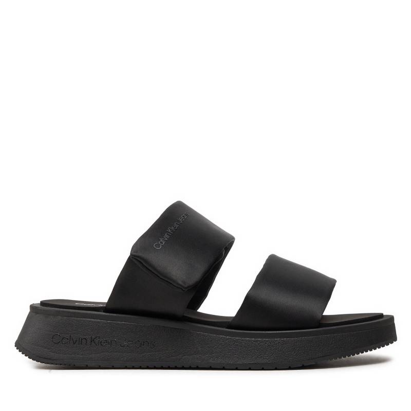 Pantoletten Calvin Klein Jeans Slide Double Strap Sandal Dc YW0YW01355 Schwarz von Calvin Klein Jeans