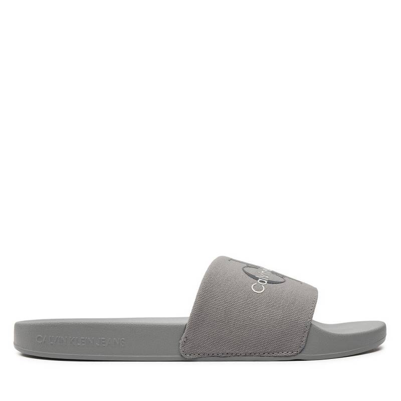 Pantoletten Calvin Klein Jeans Slide Monogram Co YM0YM00061 Grau von Calvin Klein Jeans