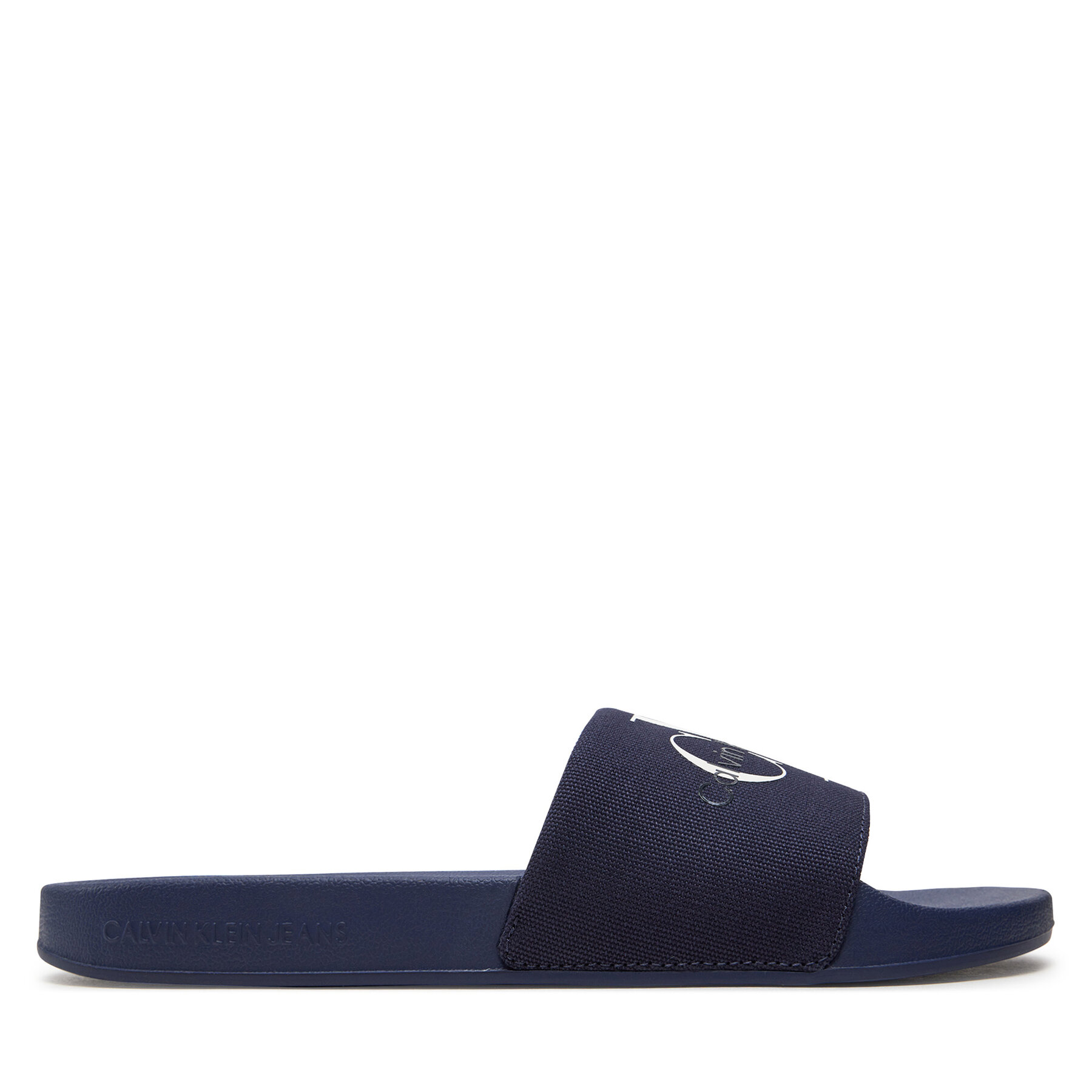 Pantoletten Calvin Klein Jeans Slide Monogram Co YM0YM00061 Dunkelblau von Calvin Klein Jeans