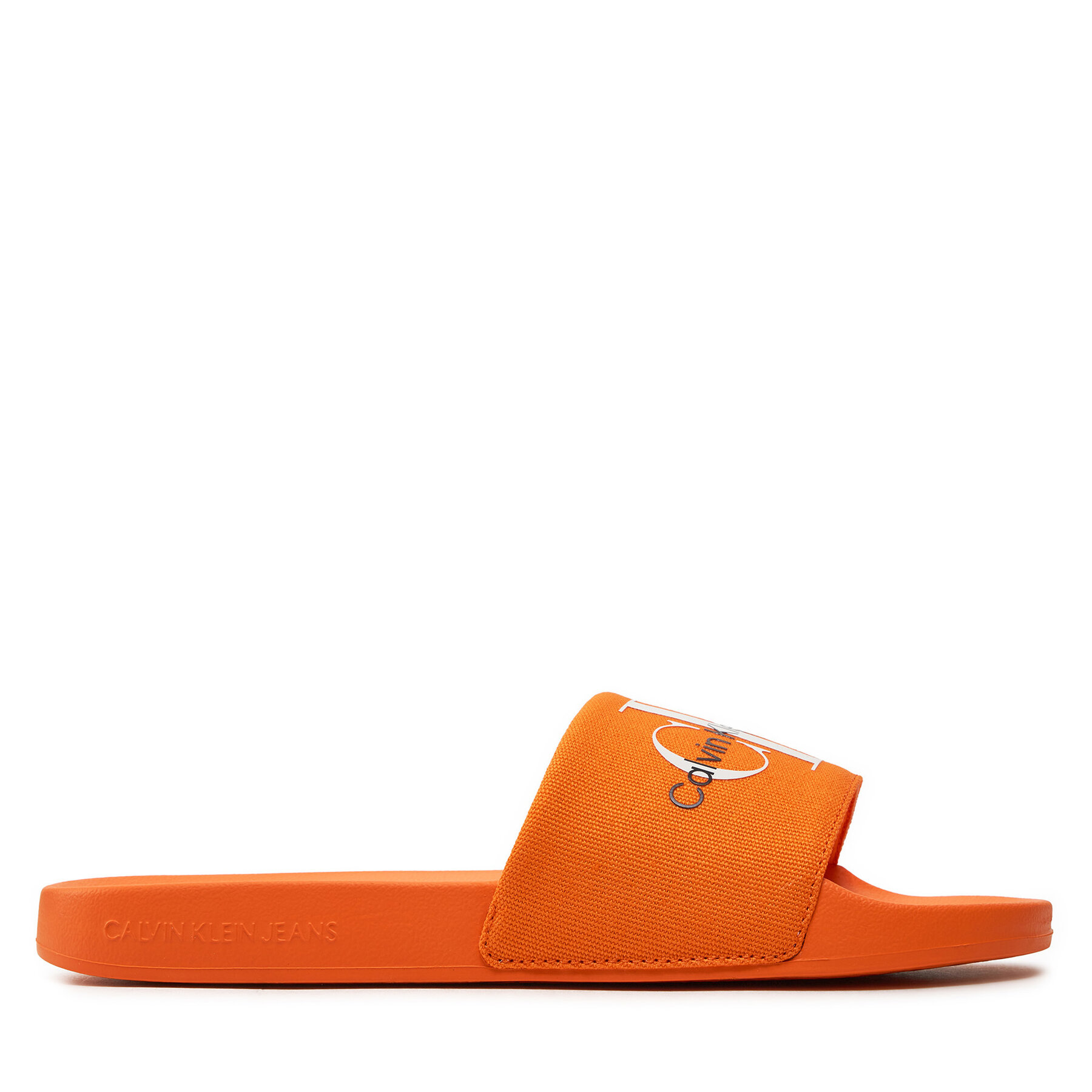 Pantoletten Calvin Klein Jeans Slide Monogram Co YM0YM00061 Orange von Calvin Klein Jeans