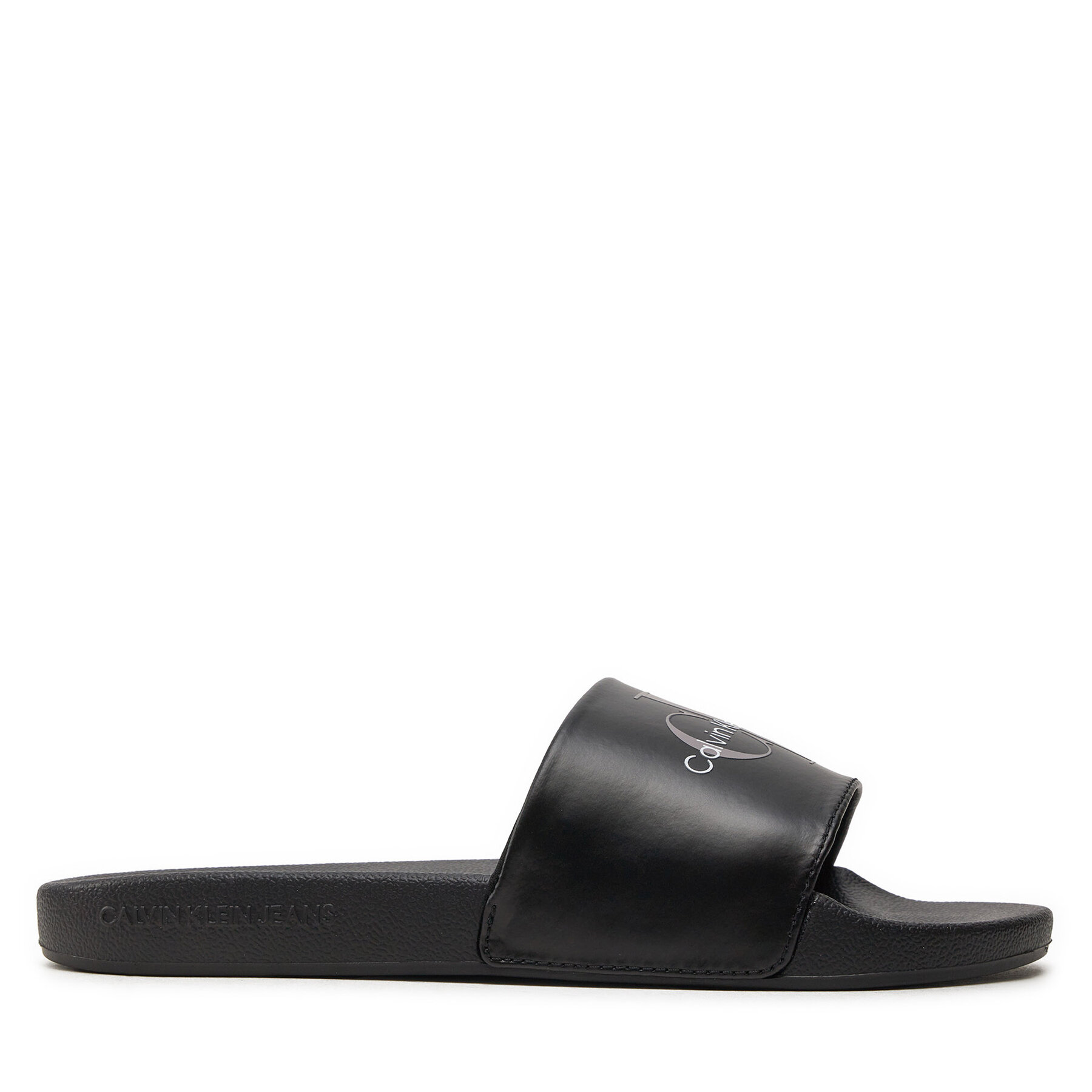 Pantoletten Calvin Klein Jeans Slide Ny Pearl YW0YW01243 Schwarz von Calvin Klein Jeans