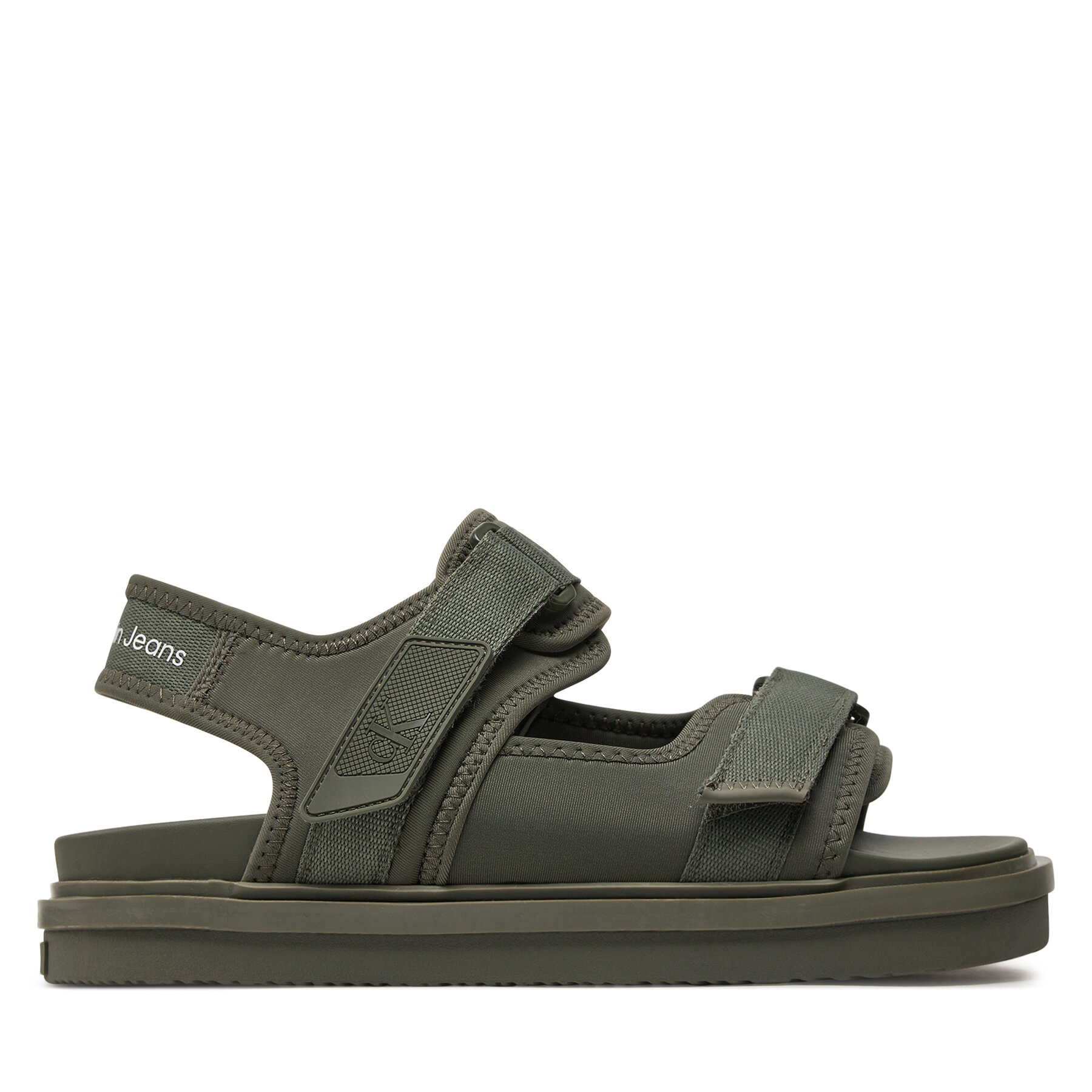 Sandalen Calvin Klein Jeans Sandal Velcro Np In Mr YM0YM00940 Grün von Calvin Klein Jeans