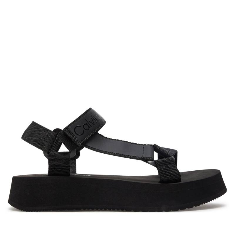 Sandalen Calvin Klein Jeans Sandal Velcro Webbing Dc YW0YW01353 Schwarz von Calvin Klein Jeans