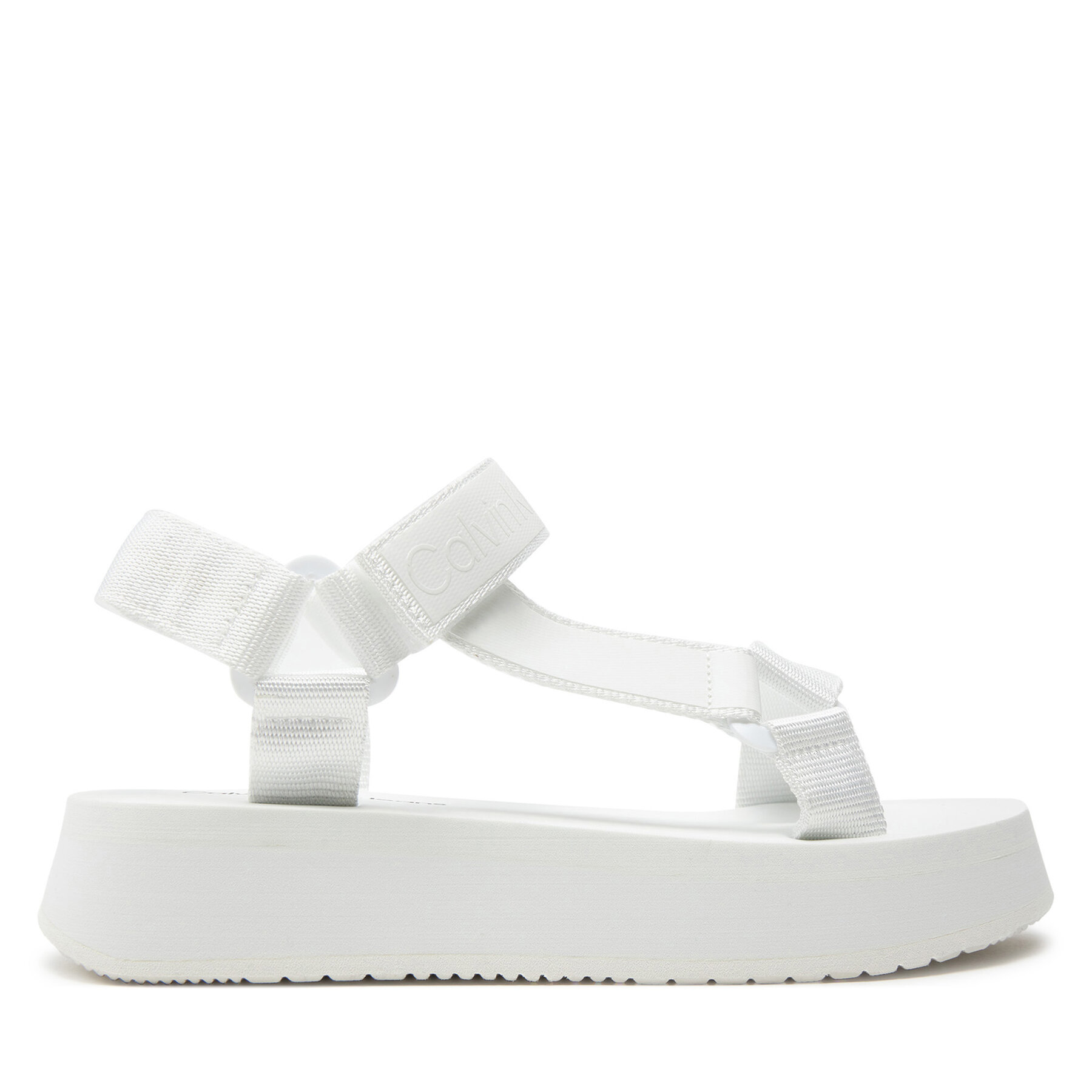 Sandalen Calvin Klein Jeans Sandal Velcro Webbing Dc YW0YW01353 Weiß von Calvin Klein Jeans