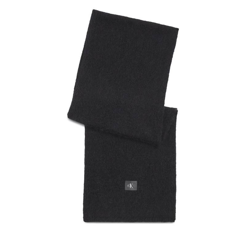 Schal Calvin Klein Jeans Minimal Monogram Textured Scarf K60K611264 Schwarz von Calvin Klein Jeans