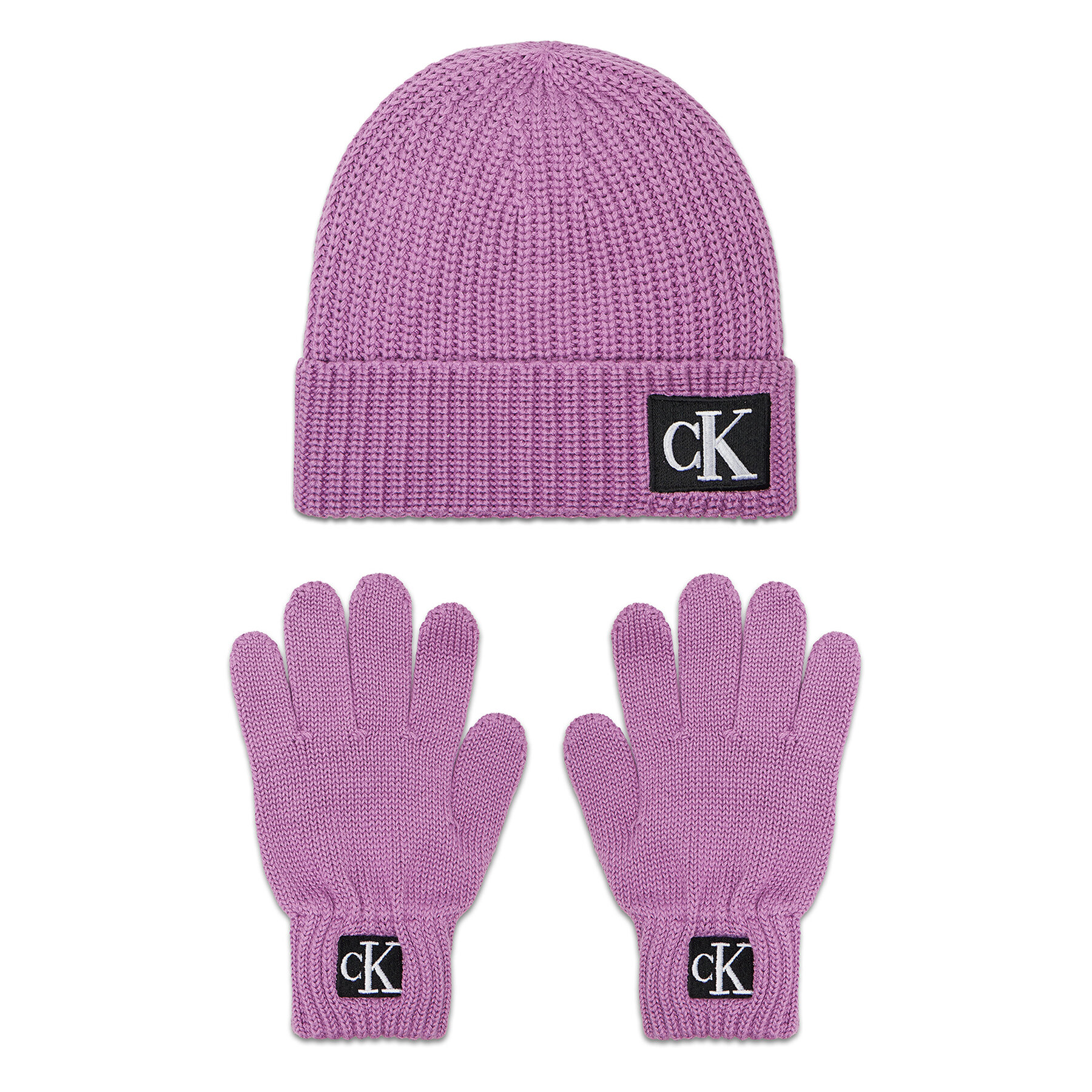 Set Mütze und Handschuhe Calvin Klein Jeans IU0IU00394 Rosa von Calvin Klein Jeans