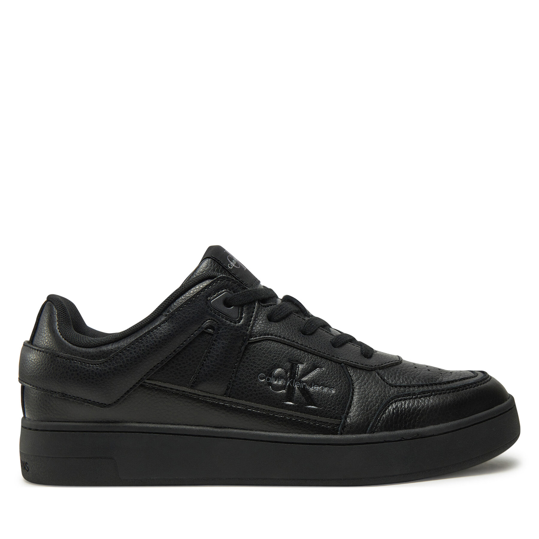 Sneakers Calvin Klein Jeans Basket Cup Low Laceup Tumbled YM0YM01150 Schwarz von Calvin Klein Jeans