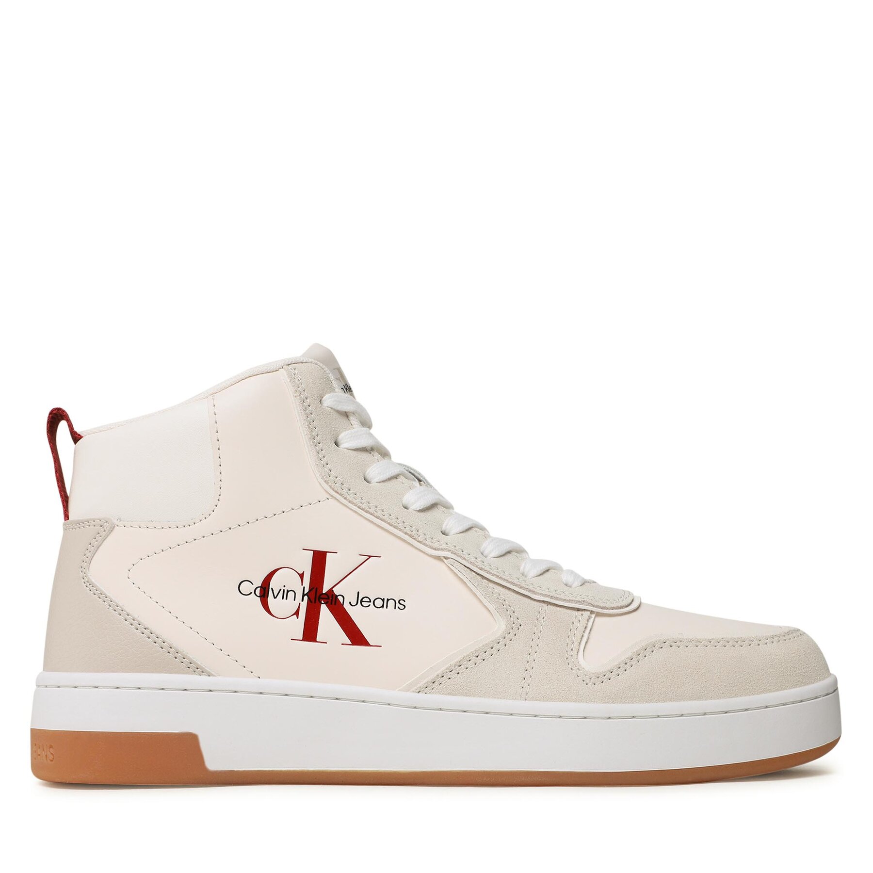 Sneakers Calvin Klein Jeans Basket Cupsole Irreg Lines YM0YM00612 Écru von Calvin Klein Jeans