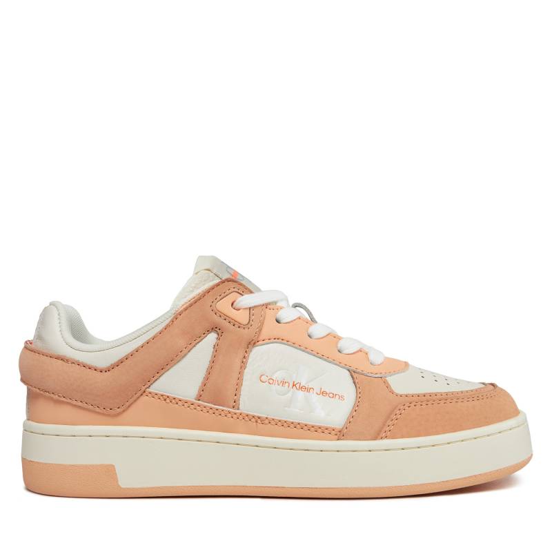 Sneakers Calvin Klein Jeans Basket Cupsole Low Mix Ml Fad YW0YW01301 Orange von Calvin Klein Jeans