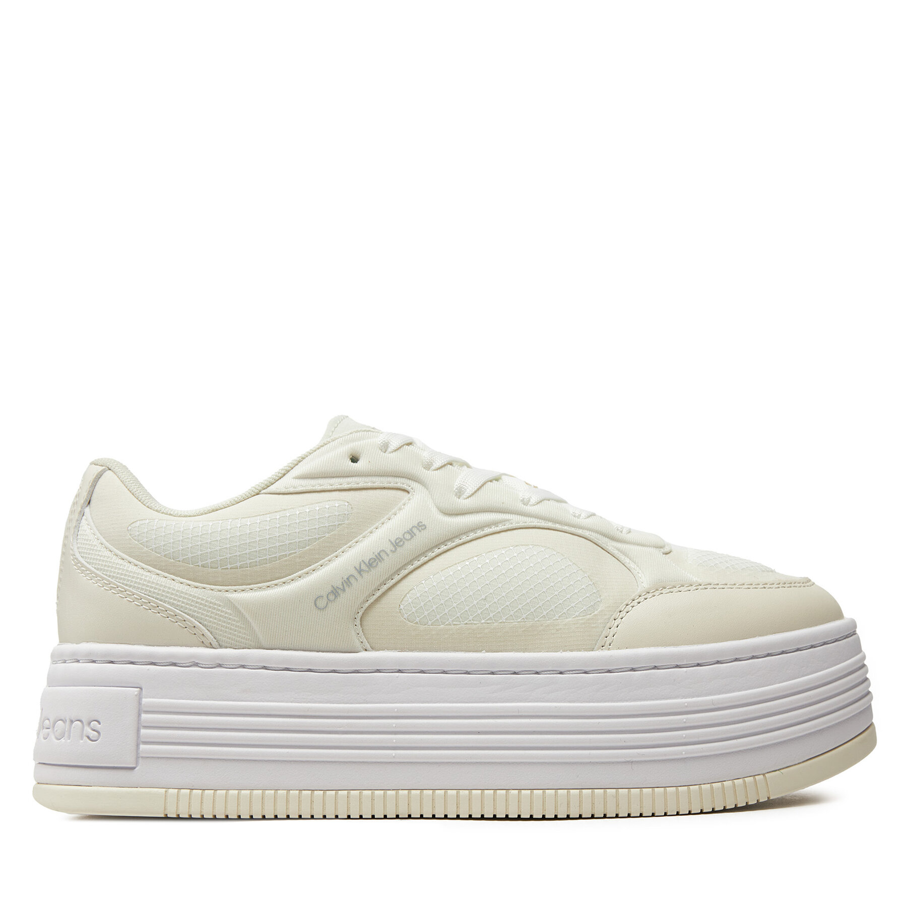 Sneakers Calvin Klein Jeans Bold Platf Low Lace Mix In Mtl YW0YW01471 Beige von Calvin Klein Jeans